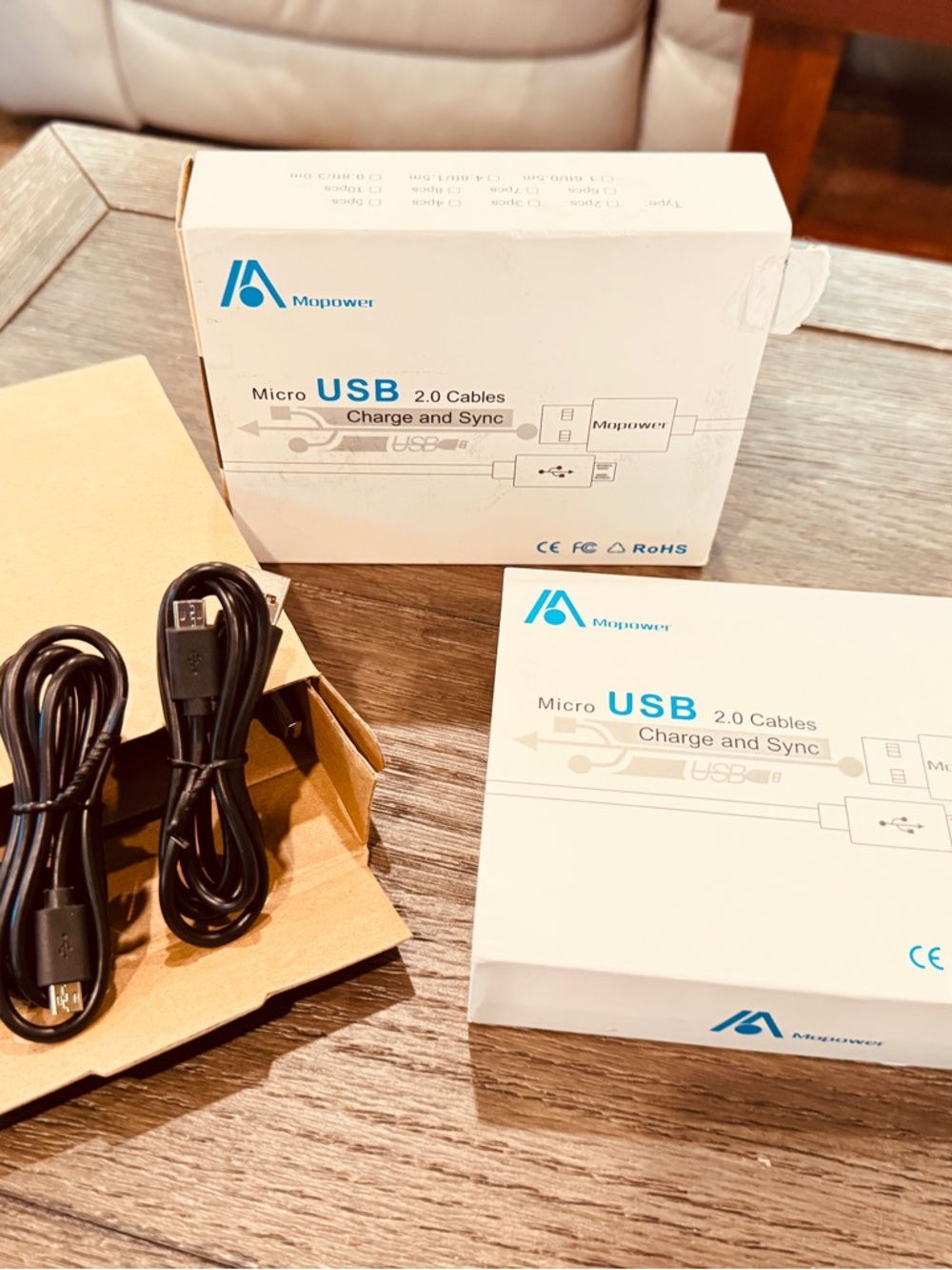 Micro USB Cable - Black - Charge & Sync (2.0)